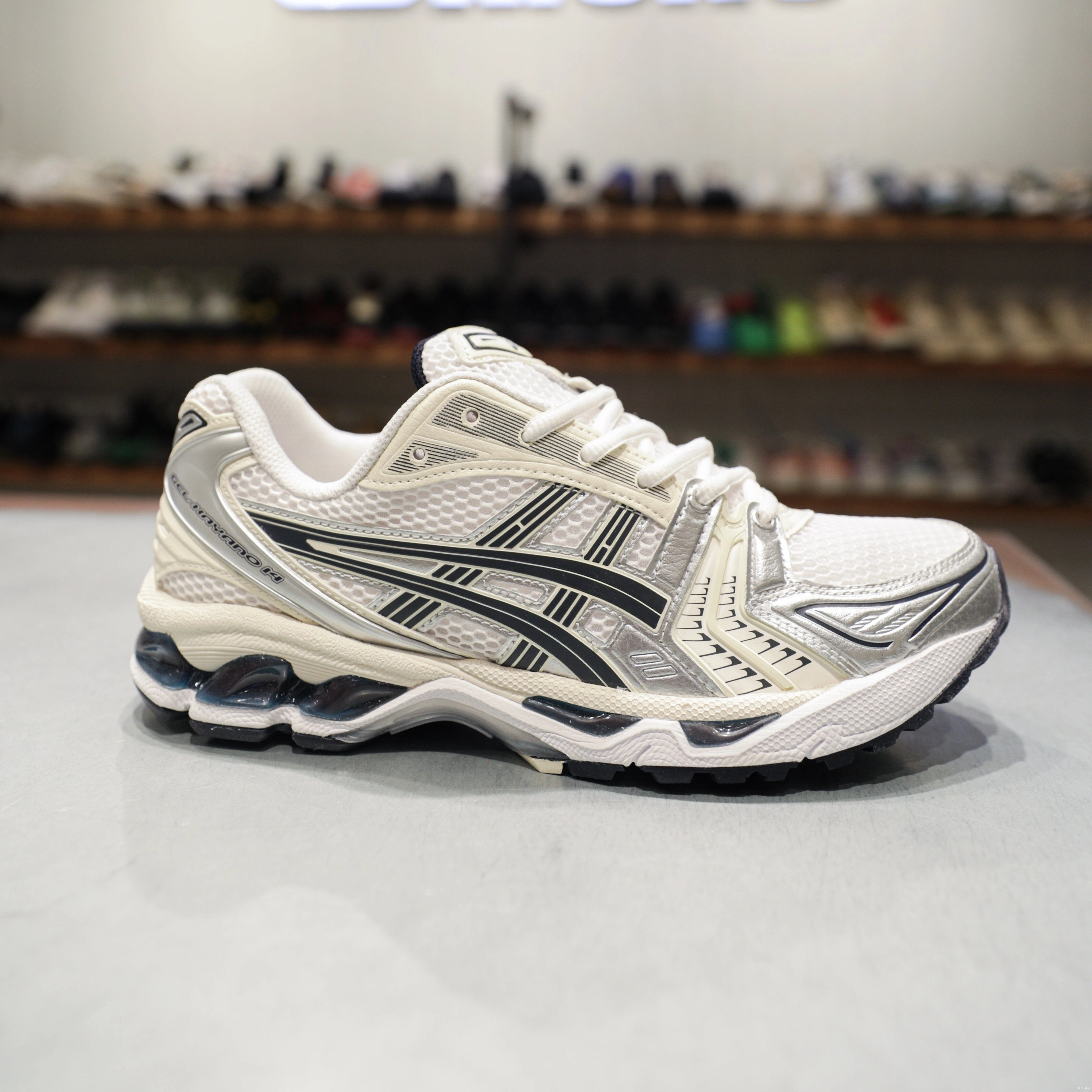 W Gel-Kayano 14 White ASICS Midnight 0730